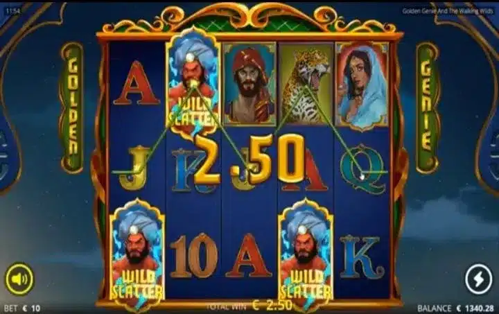 Golden Genie And The Walking Wilds : suivez le génie de la lampe ! 2 Golden Genie and the Walking Wilds : les fonctionnalités