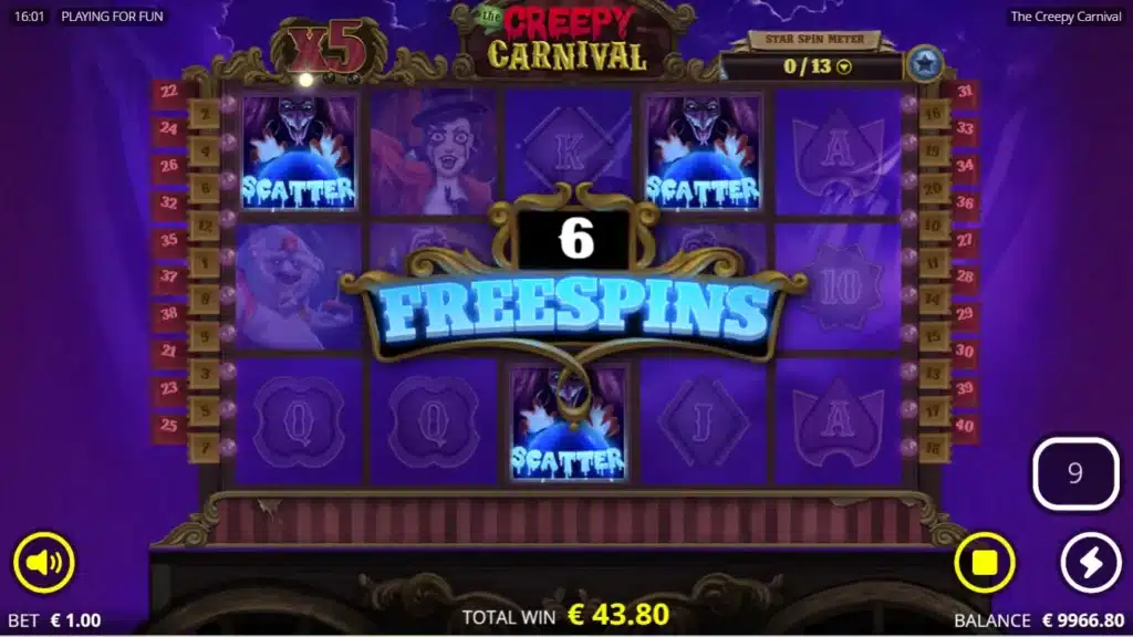 The Creepy Carnival 5 The Creepy Carnival : free spins