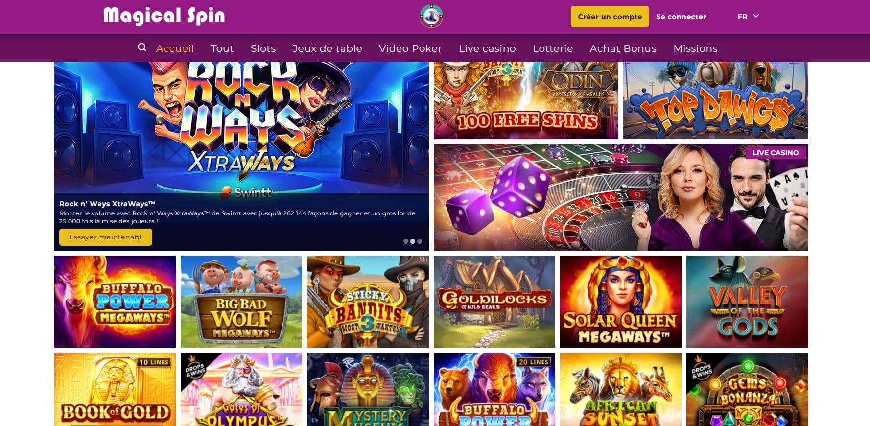 Meilleur casino en ligne au monde (2025) : Top 10 des sites fiables 9 Magical spin jeux de casino