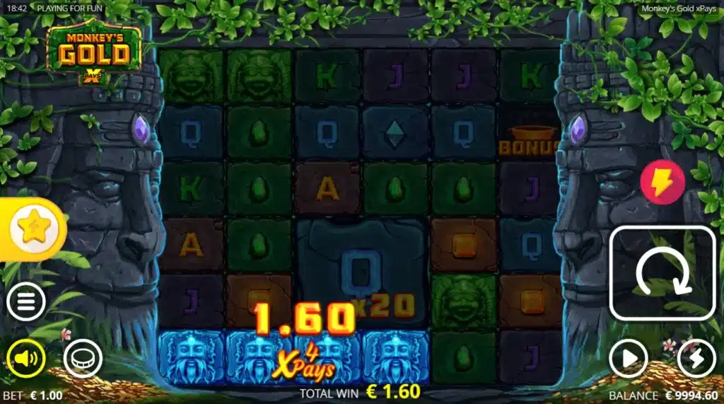 Monkey’s Gold xPays 4 Monkey’s Gold xPays : cascades