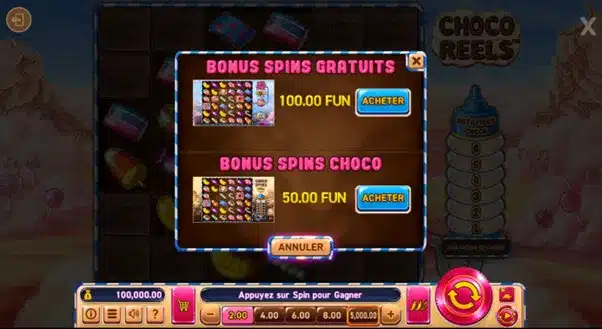 Choco Reels 8 Choco Reels : fonctionnalité