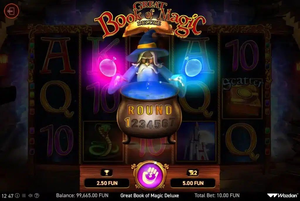 Great Book of Magic Deluxe 5 Great Book of Magic Deluxe : gamble feature