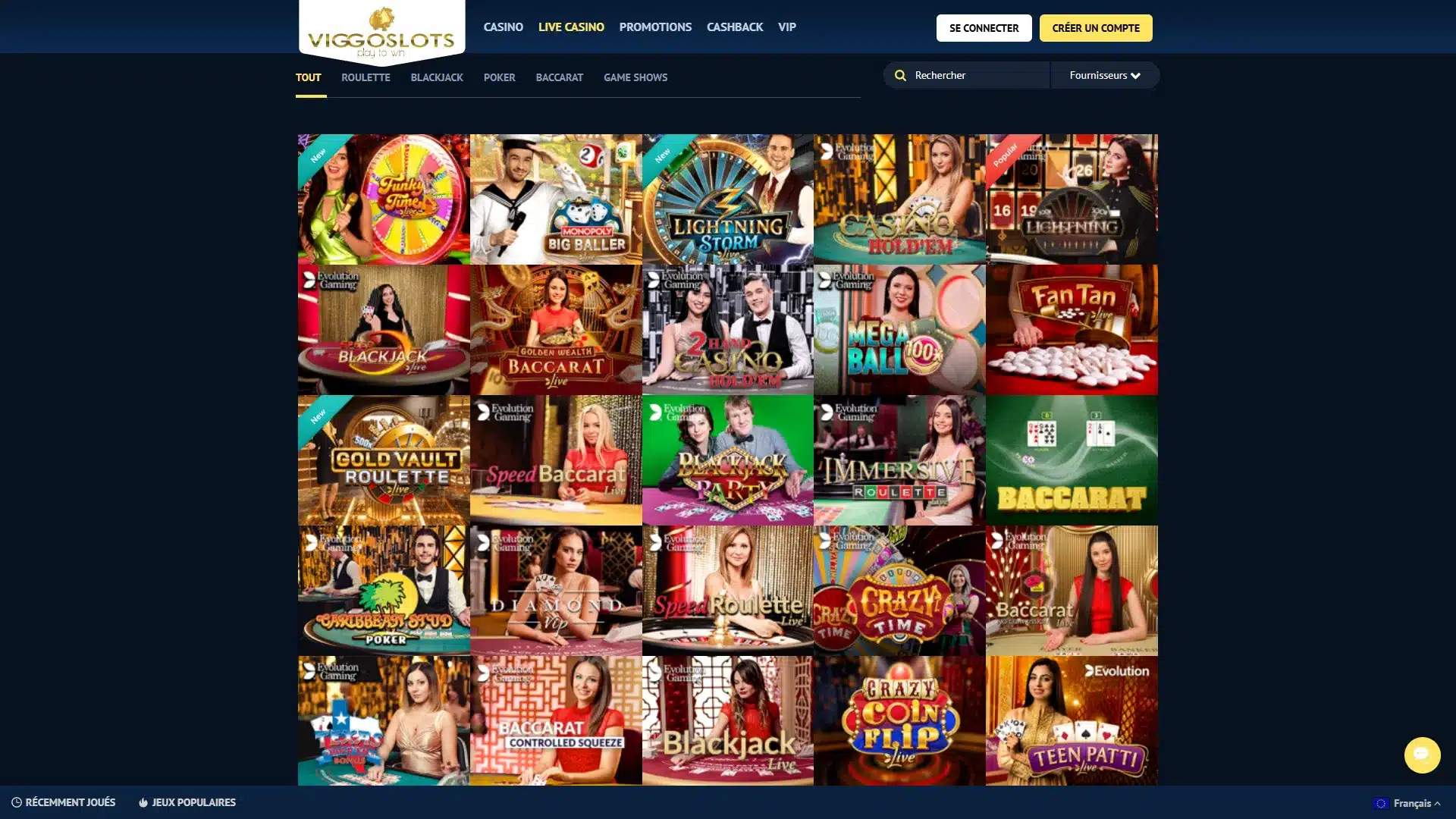 Notre Avis sur Viggoslots 3 live casino sur viggoslots