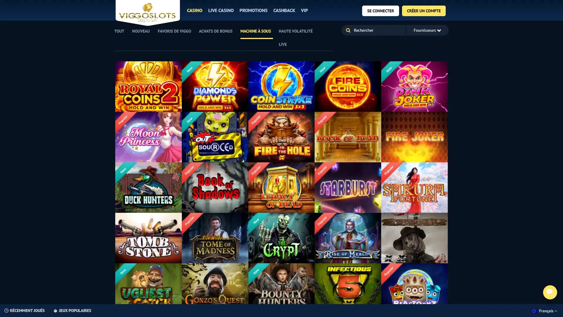 Notre Avis sur Viggoslots 2 machines à sous sur viggoslots