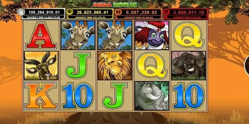 Mega Moolah : la machine à sous des jackpots progressifs ! 3 Mega Moolah : Scatter