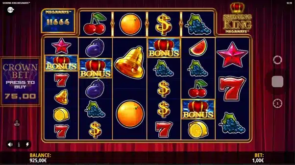 Shining King Megaways 4 Shining King : free spins