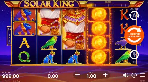 Solar King Machine | Le soleil révèle vos trésors cachés 2 Solar King Machine : caractéristiques