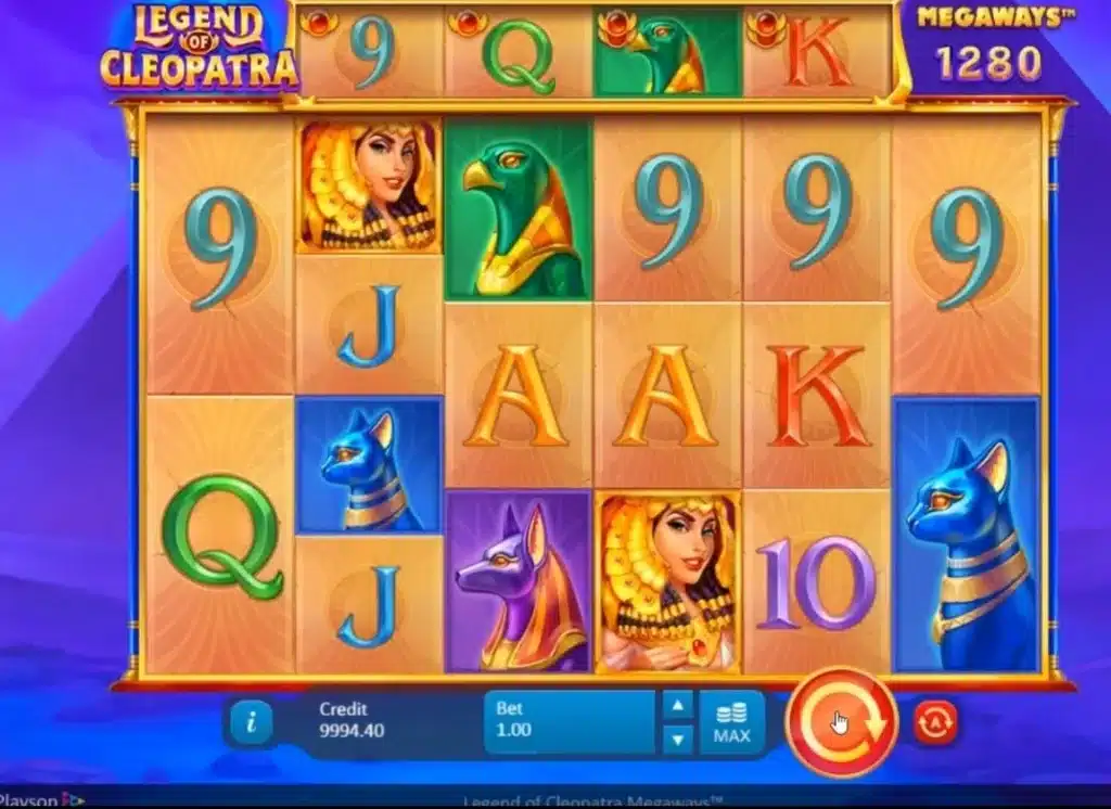 Legend of Cleopatra Megaways : symboles