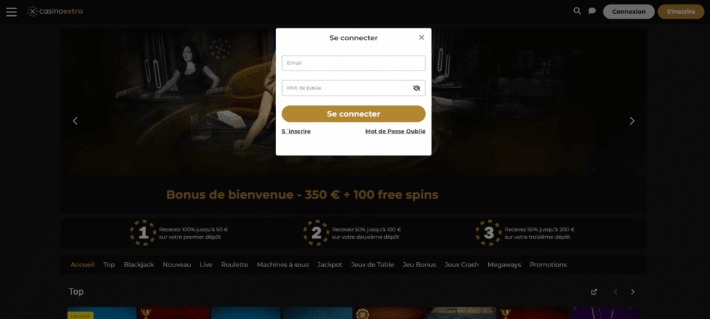 Notre Avis sur Casino Extra : Guide complet 12 Onglet de connexion à Casino extra