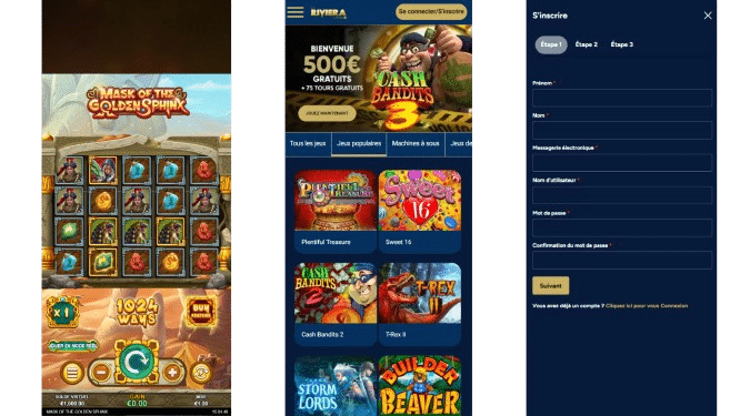 Notre Avis sur La Riviera Casino 7 La riviera casino sur mobile