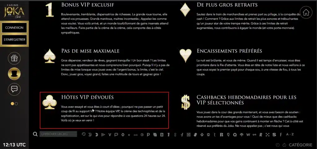 Notre Avis sur Casino Joka : Guide complet et analyse du casino 23 Le service client réservé au club VIP