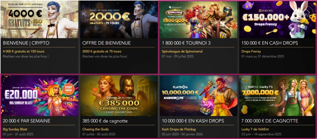 Notre Avis sur Casino Joka : Guide complet et analyse du casino 6 Les nombreux tournois organisés avec Joka