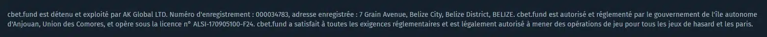 Notre Avis sur Cbet Casino 13 licence cbet