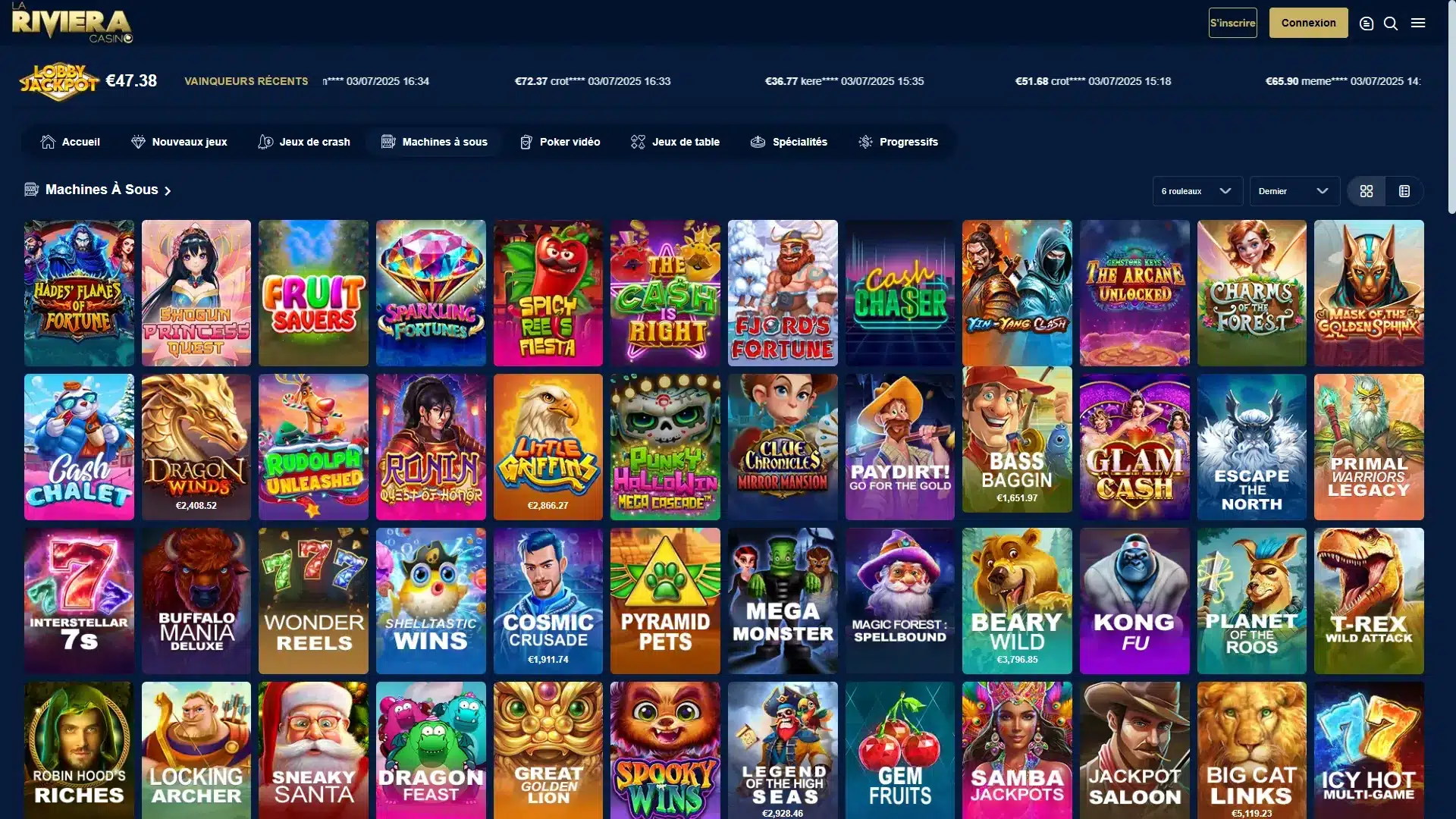 Notre Avis sur La Riviera Casino 2 machines à sous sur la riviera