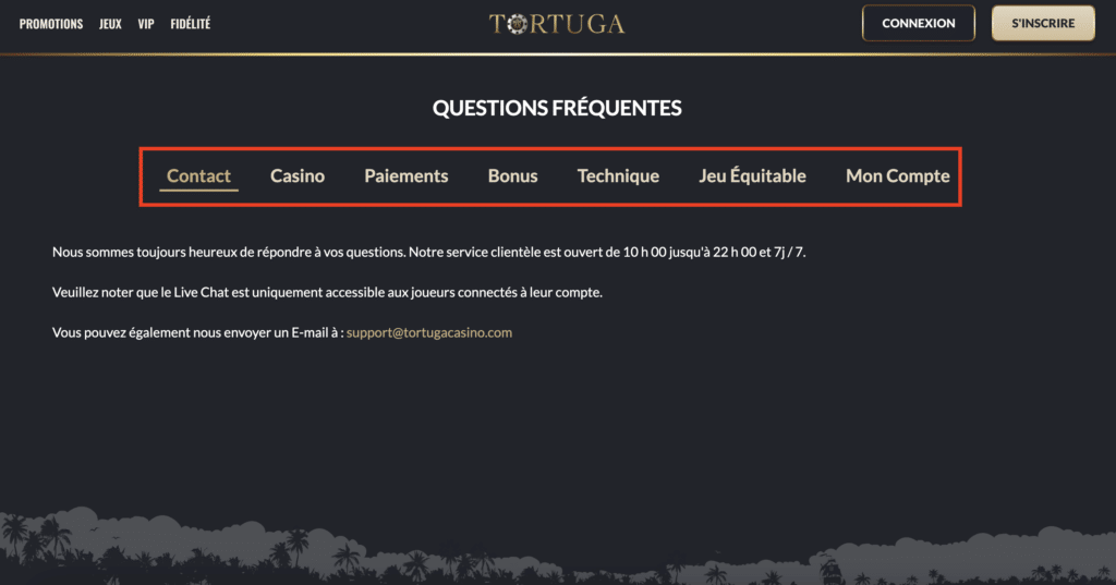 support client tortuga