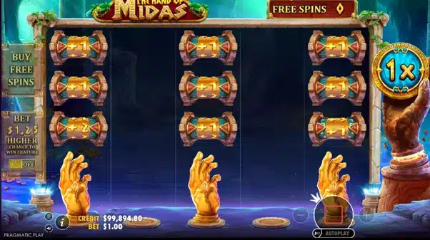 The Hand of Midas 5 The Hand of Midas :free spins