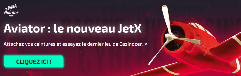Aviator le nouveau JetX par Casinozer