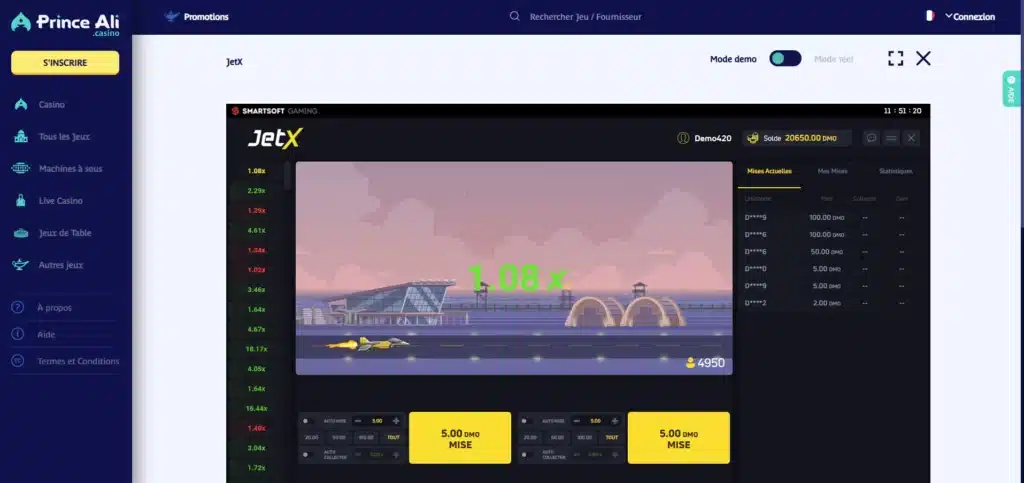 Jetx : Avis & Détails sur le célèbre jeu de Cbet 19 jet x sur prince ali casino