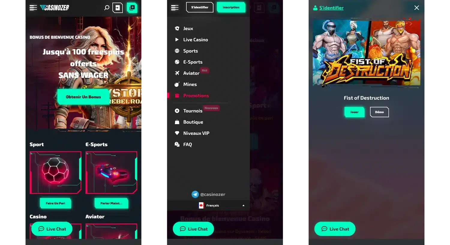 Casinozer : Notre Avis 12 casinozer sur mobile