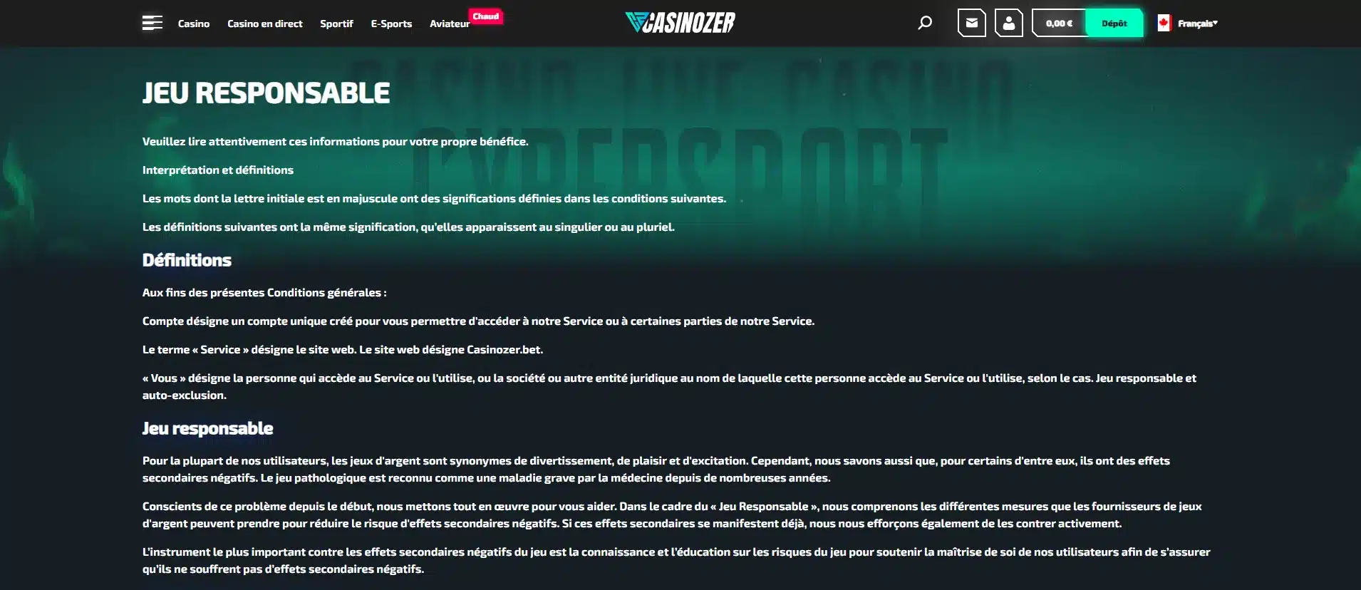 Casinozer : Notre Avis 9 jeu responsable sur casinozer