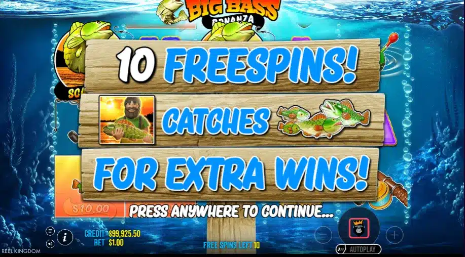 Big Bass Bonanza 4 Big Bass Bonanza : tours gratuits