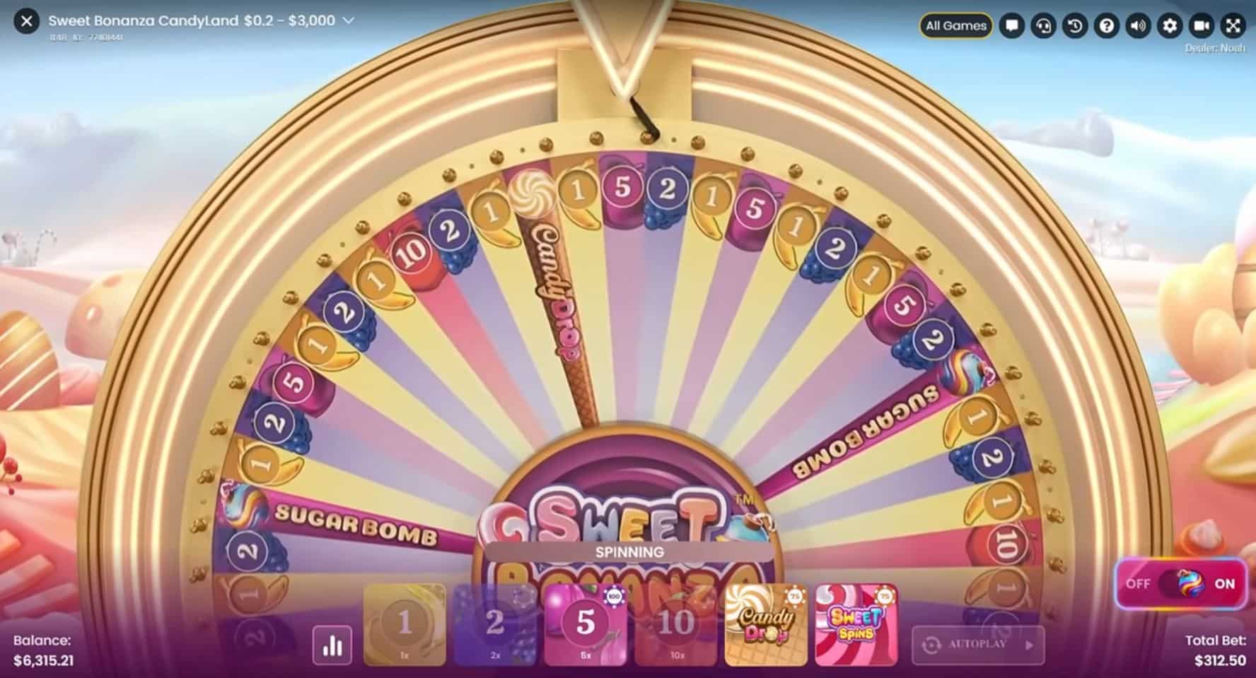 Sweet Bonanza Candyland : le nouveau jeu de Live Casino