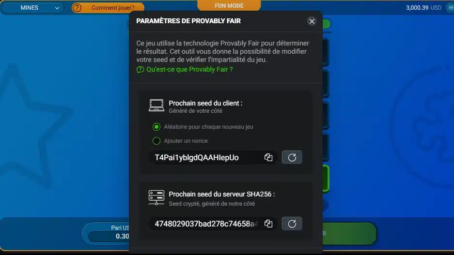 Mines Casino Avis : Guide complet pour jouer gratuitement 21 Mines Casino Menu Provably Fair
