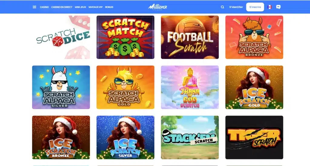 Jeux de grattage : Guide complet du jeu de tabac 2 catalogue de jeux à gratter sur millionz