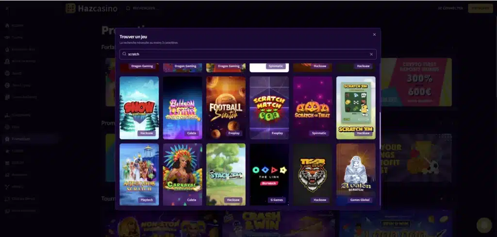 Jeux de grattage : Guide complet du jeu de tabac 4 catalogue de jeux à gratter sur hazcasino