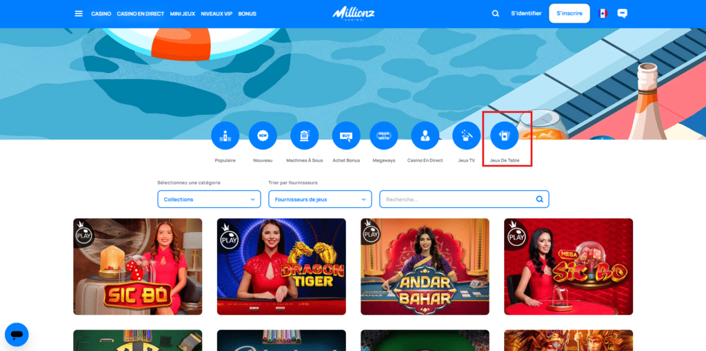 jeux de table millionz