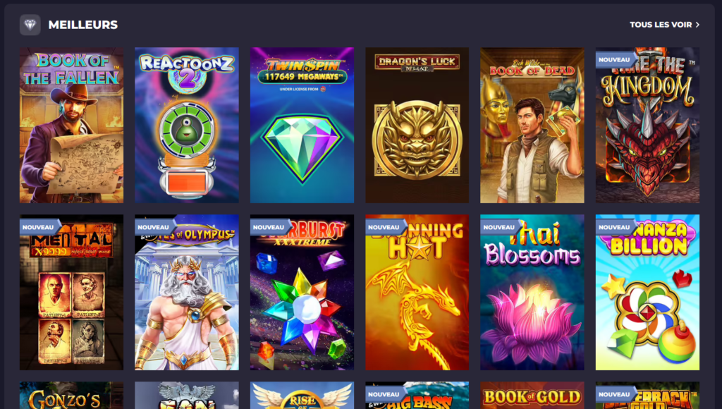Powbet Casino 4 Jeux disponibles sur le casino PowBet