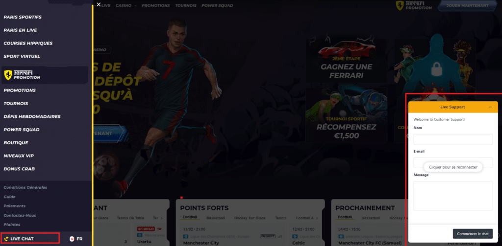 Powbet Casino 17 Service client Powbet