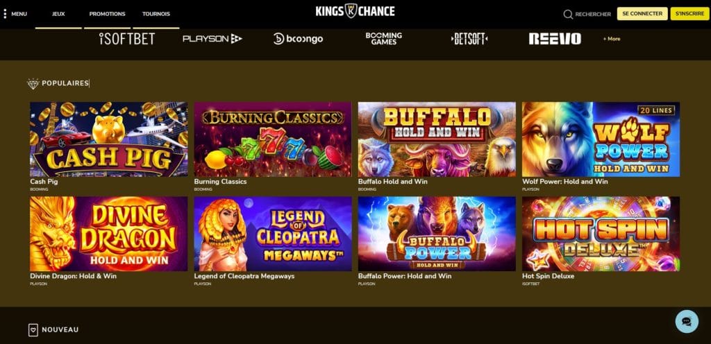 Jeux casino Kings chance