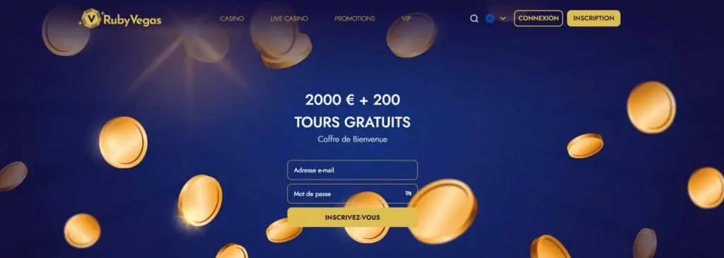 Notre avis sur Ruby Vegas 1 bonus de bienvenue ruby vegas