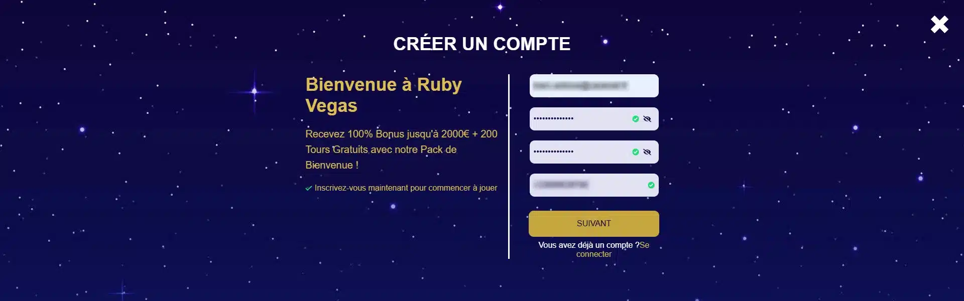 Notre avis sur Ruby Vegas 14 inscription rubyvegas casino 2