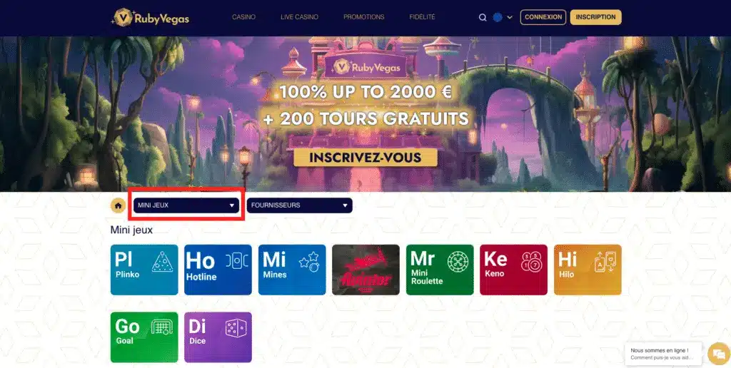 Notre avis sur Ruby Vegas 9 Mini-jeux Ruby Vegas