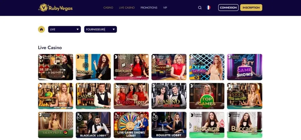 Notre avis sur Ruby Vegas 8 ruby vegas live casino