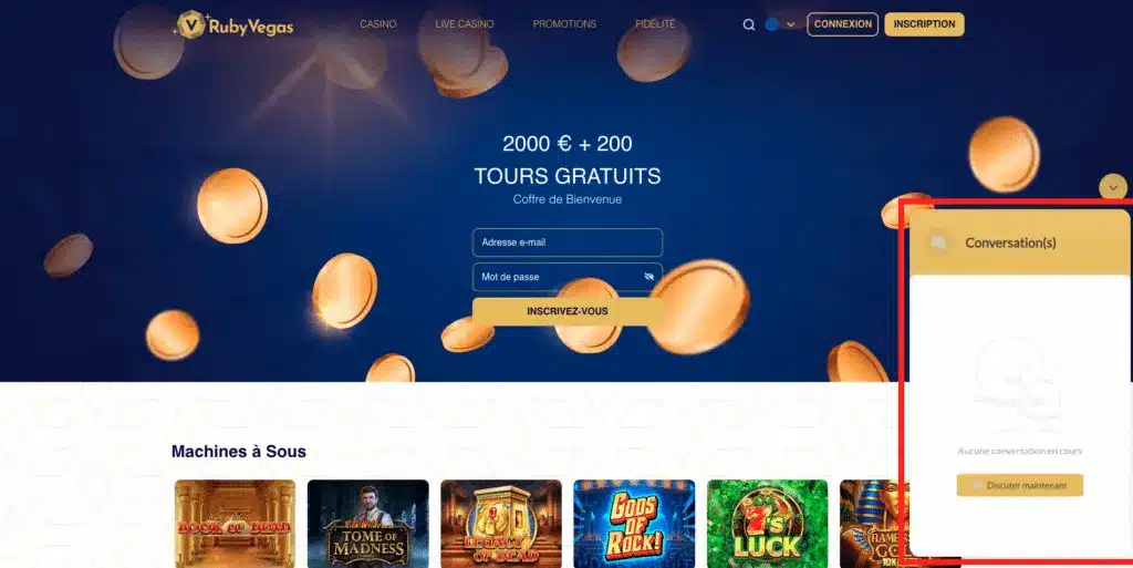 Notre avis sur Ruby Vegas 21 service-client-ruby-vegas