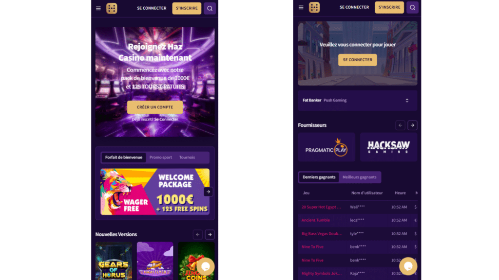 haz casino mobile