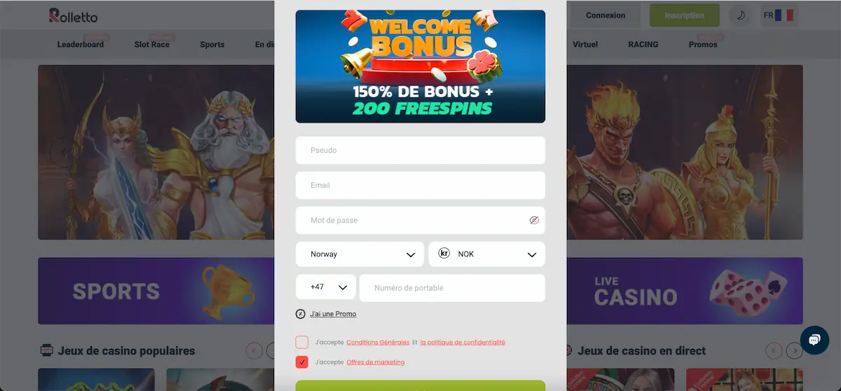 Notre avis sur Rolletto Casino 8 rolletto formulaire inscription