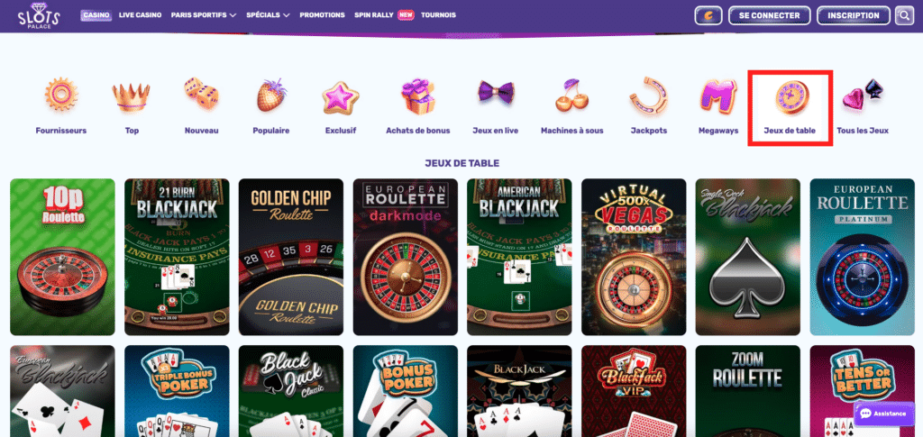 jeux de table