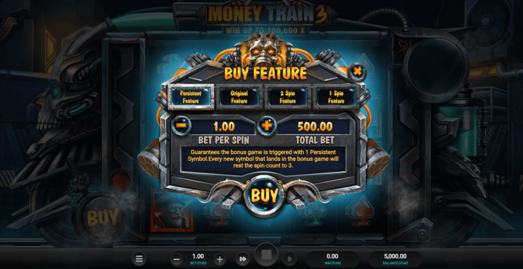 Achat bonus Money train 3