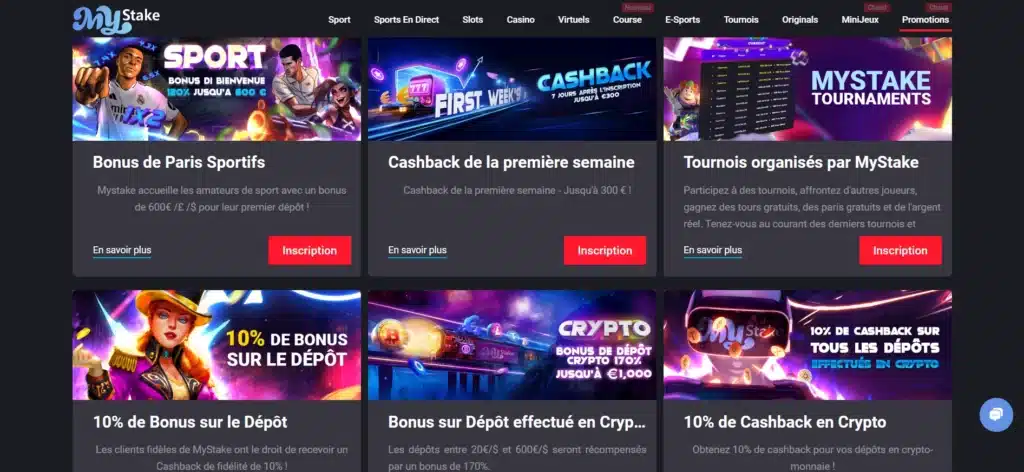 Bonus Cashback Casino : notre Guide Complet 3 Les Cashback de MyStake