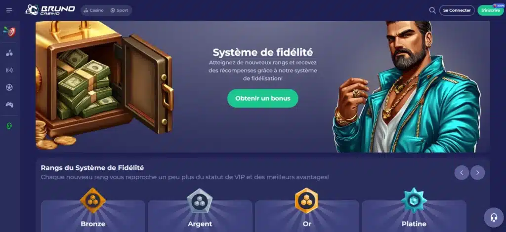Notre avis sur Bruno Casino : Guide complet et analyse 8 Le système de fidélité