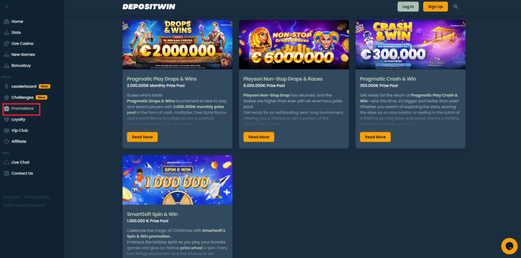 promotions deposit win