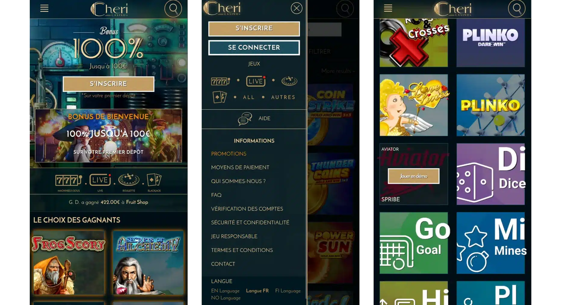 Notre Avis sur Cheri Casino 15 cheri casino sur mobile