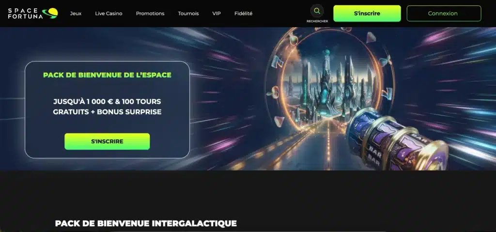 Notre Avis sur Space Fortuna 2 space fortuna bonus de bienvenue