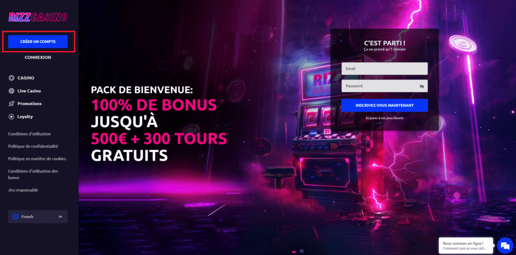 inscription rizz
