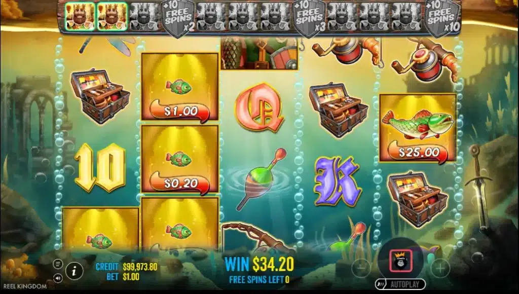 Big Bass Secrets of the Golden Lake 6 Big Bass Secrets of the Golden Lake : fonctionnalités spéciales