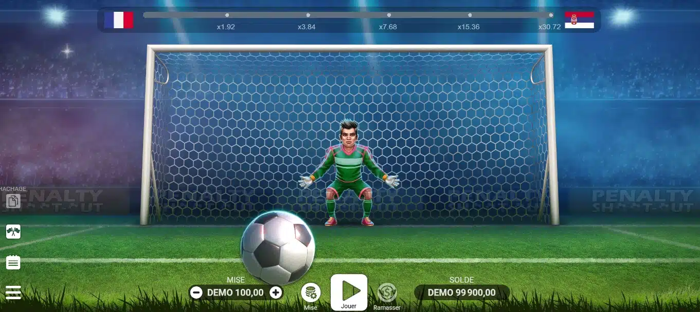 Jeu du penalty Avis : Guide complet pour jouer gratuitement 2 Pernalty shoot out interface
